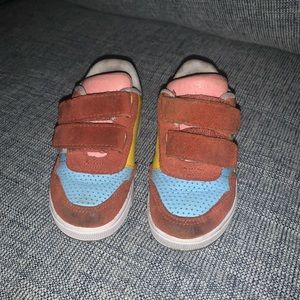 Lacoste sneakers T-clip Cf Snoopy Jaune/bleu/marron - Bébé toddler 6c